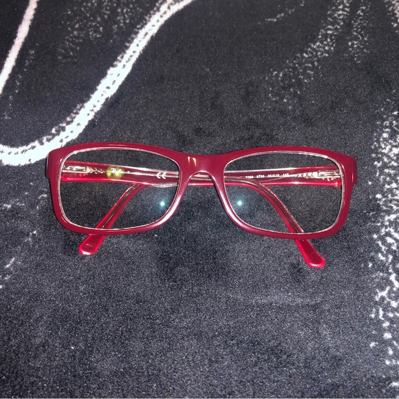 Ray Ban unisex Red/Burgandy Frames Readers Style RB 5268 with case - Picture 2 of 8